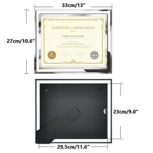SESEAT 8.5 x 11 Certificate Document Frame Packs4 Diploma Glass Picture Frames for Tabletop - Image 2