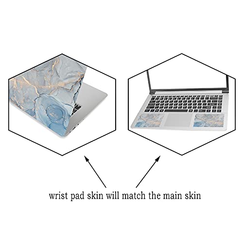 ArtSo Laptop Skin Sticker Decal, 12" 13" 13.3" 14" 15" 15.4" 15.6 inch Laptop Universal Netbook PC Notebook Vinyl Reusable Skin Sticker Cover Art Case Protector Personalized,Blue Grey Marble - Image 5