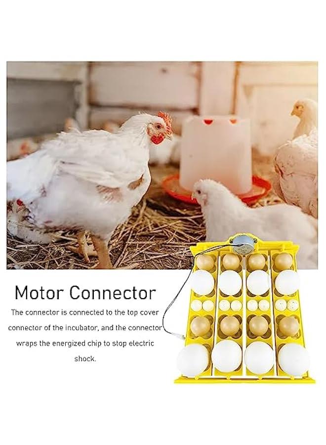 صينية حاضنة البيض، صينية حاضنة بيض متعددة الوظائف مع جهاز تقليب أوتوماتيكي، صينية تقليب أوتوماتيكية لـ 16 بيضة بطة، 16 بيضة، 72 بيضة سمان (تيار متردد 12 فولت) - Image 4