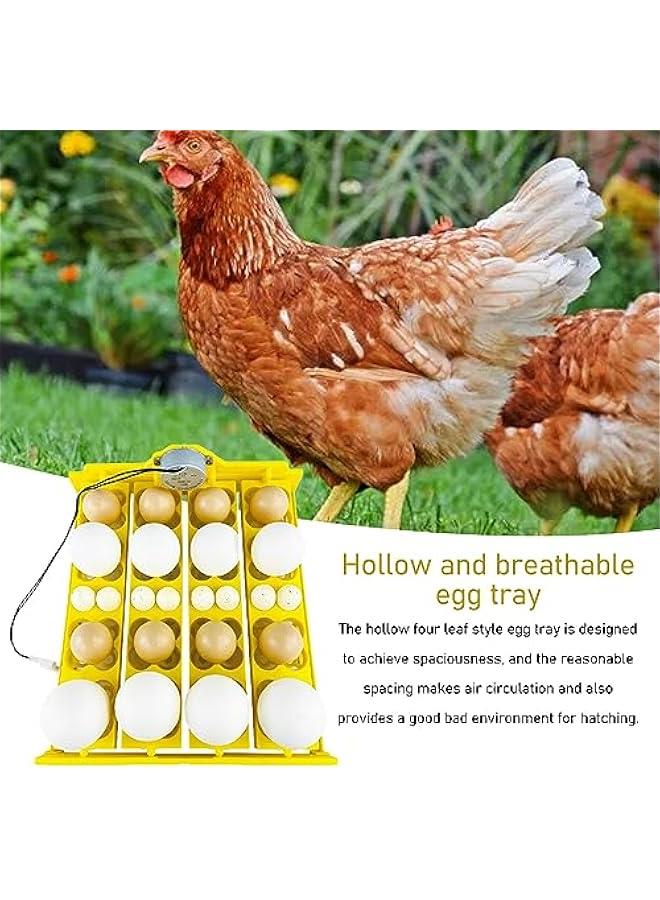 صينية حاضنة البيض، صينية حاضنة بيض متعددة الوظائف مع جهاز تقليب أوتوماتيكي، صينية تقليب أوتوماتيكية لـ 16 بيضة بطة، 16 بيضة، 72 بيضة سمان (تيار متردد 12 فولت) - Image 5