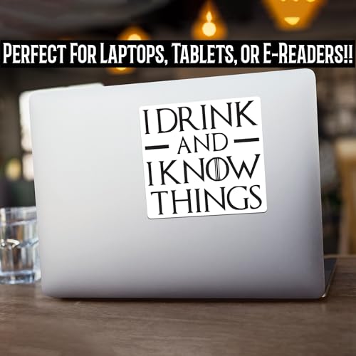 KCD I Drink and I Know Things Game of Thrones Vinyl Decal Sticker | Cars Trucks Vans Walls Laptops Cups | Black | 5.5 inches | KCD1507 - Image 5