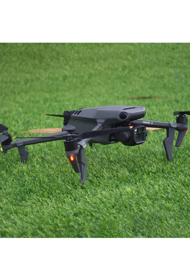 معدات هبوط قابلة للطي، حامل دعم للساقين ممتد لـ DJI Mavic 3/Mavic 3 Pro/Mavic 3، Classic/Cine (أسود)