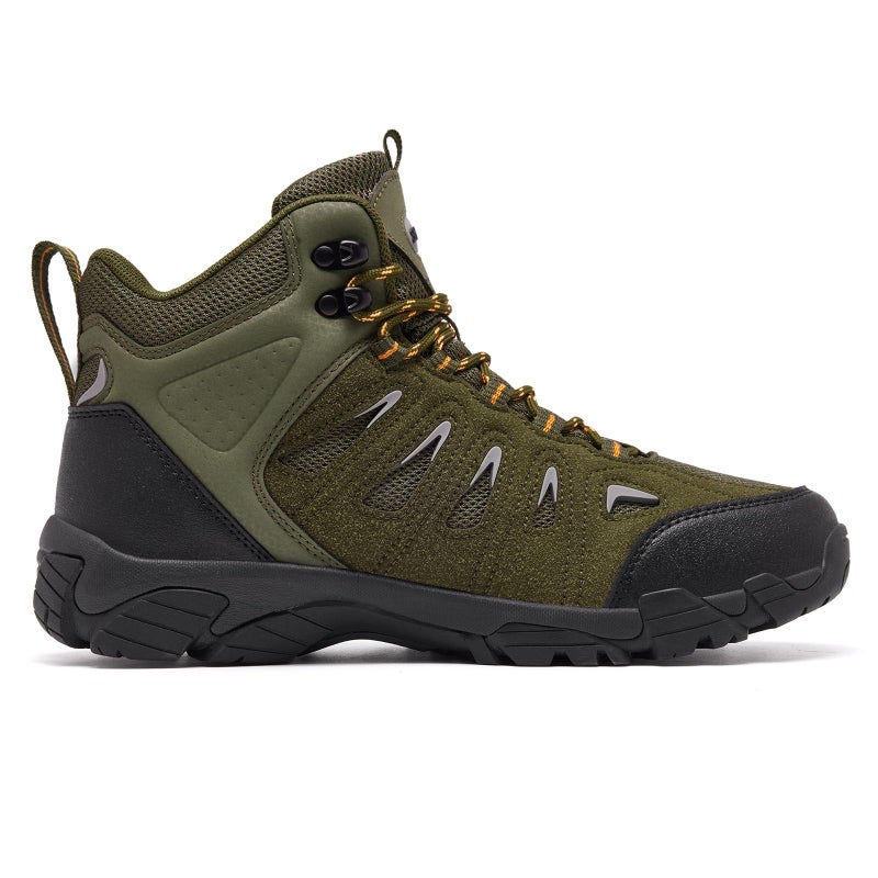 SHULOOK Men's Waterproof Hiking Boots Non-Slip Lightweight Mid Top Ankle Boot Breathable Hiker Trekking Shoes - Image 3