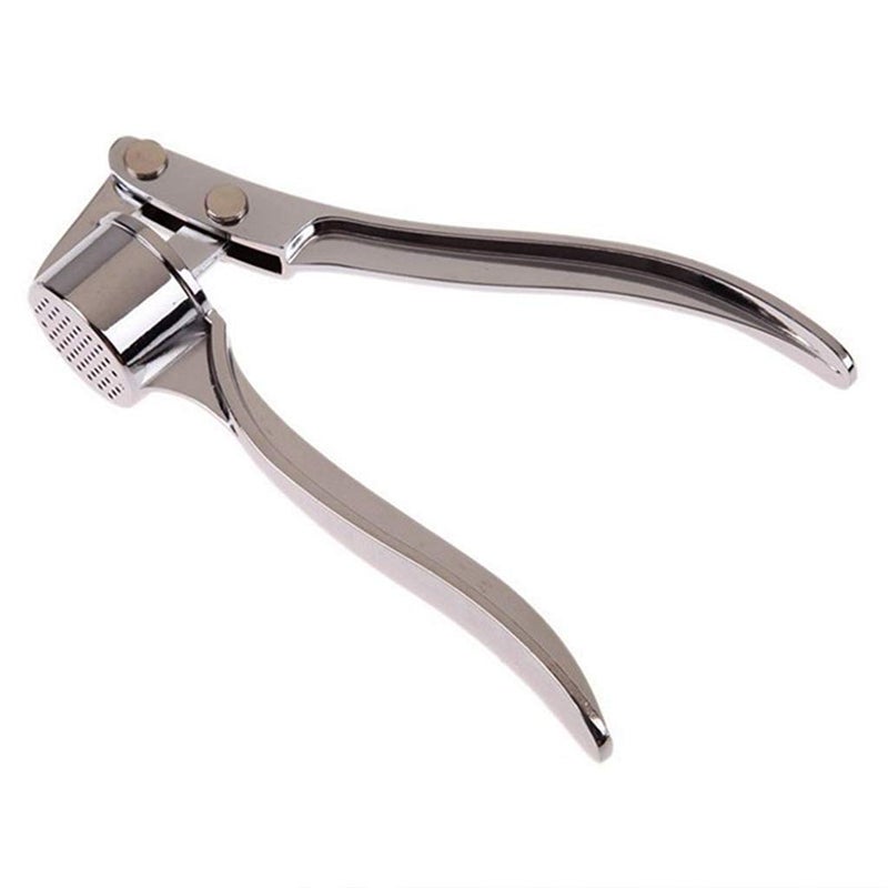 HETARMI ENTERPRISE Hetarmi Stainless Steel Garlic Press Quick Hand Squeeze Garlic Press Ultra to Squeeze Fresh Garlic Juice Ergonomic Design Made of Zinc Alloy Stainless Steel Look Forget Smelly Hands - Image 2