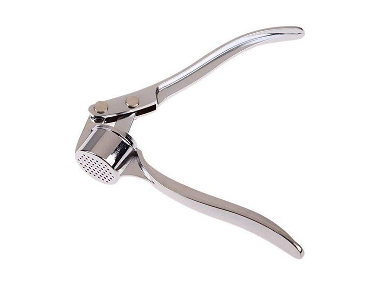 HETARMI ENTERPRISE Hetarmi Stainless Steel Garlic Press Quick Hand Squeeze Garlic Press Ultra to Squeeze Fresh Garlic Juice Ergonomic Design Made of Zinc Alloy Stainless Steel Look Forget Smelly Hands - Image 4
