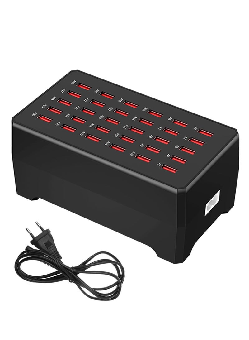 Smart Berry 150W USB Charging Station – Desktop USB Charger with 30 Ports for Tablets, Phones, and More – Multiport Power Adapter for Fast Charging – Ideal for Travel, Office, Home, and Multiple Devices Simultaneously – Efficient and Reliable Charging Solution - Image 1