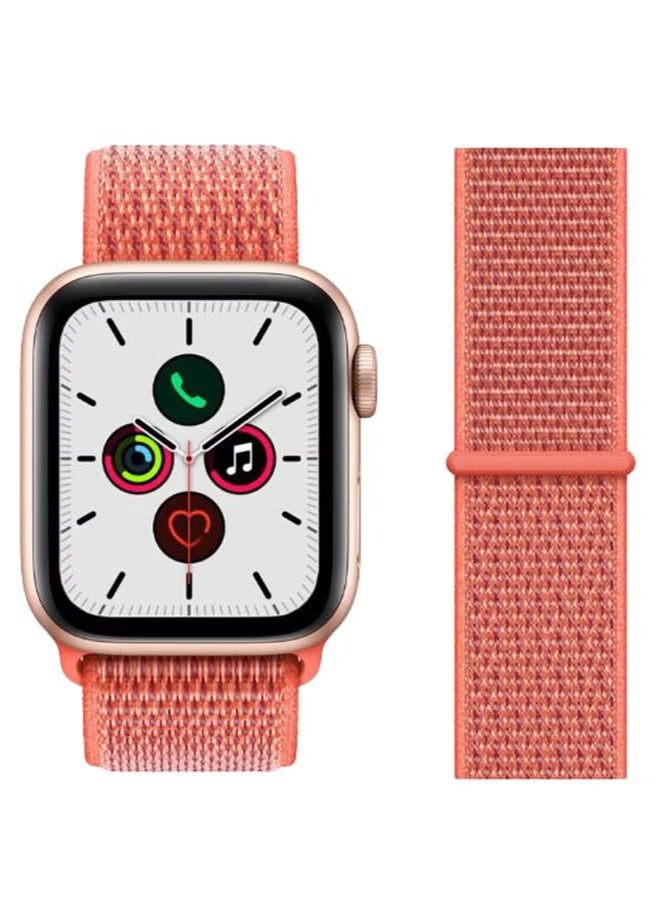 ELTRAZONE Replacement Band for Apple iWatch Series 5/4/3/2/1 42-44mm – Premium Nectarine Orange Silicone Strap, Comfortable, Durable, Adjustable Fit, Perfect for Sports and Everyday Wear - Image 3