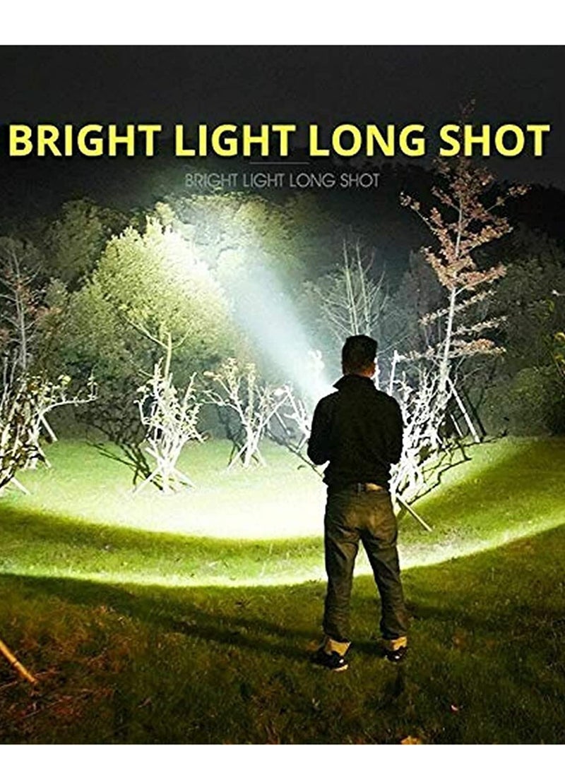 3000-10000 Lumen High Power LED Waterproof Flashlight Lamp Ultra Bright  3 Mode Most Powerful 50W XLM-P70 LED USB Rechargeable Flashlight Torch  2 Lithium Battery - Image 3