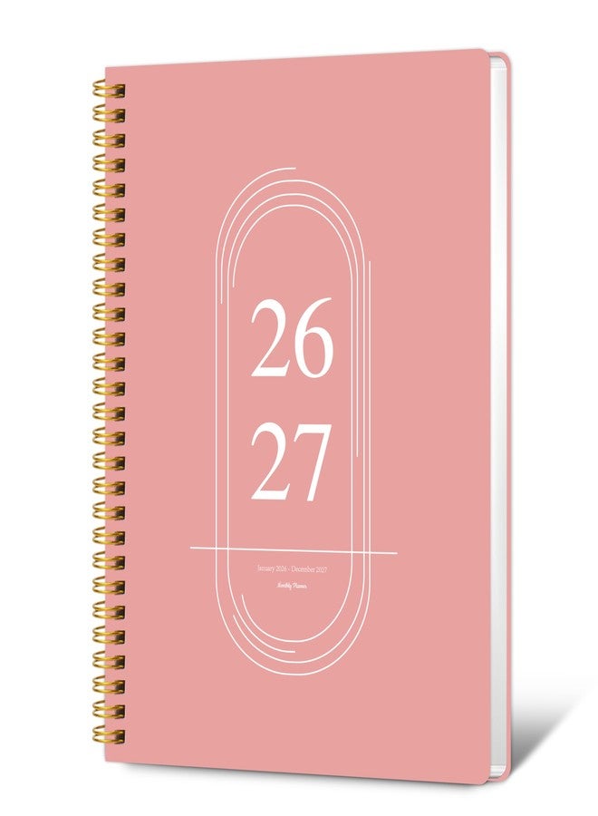 Kamoy Monthly Planner 2026-2027 - 2 Year Monthly Planner Calendar 2026-2027, Jan. 2026 - Dec. 2027, 7.3" * 9.5", 24 Months Calendar Planner with Note Pages, for Office, School Home Planning - Pink - Image 1