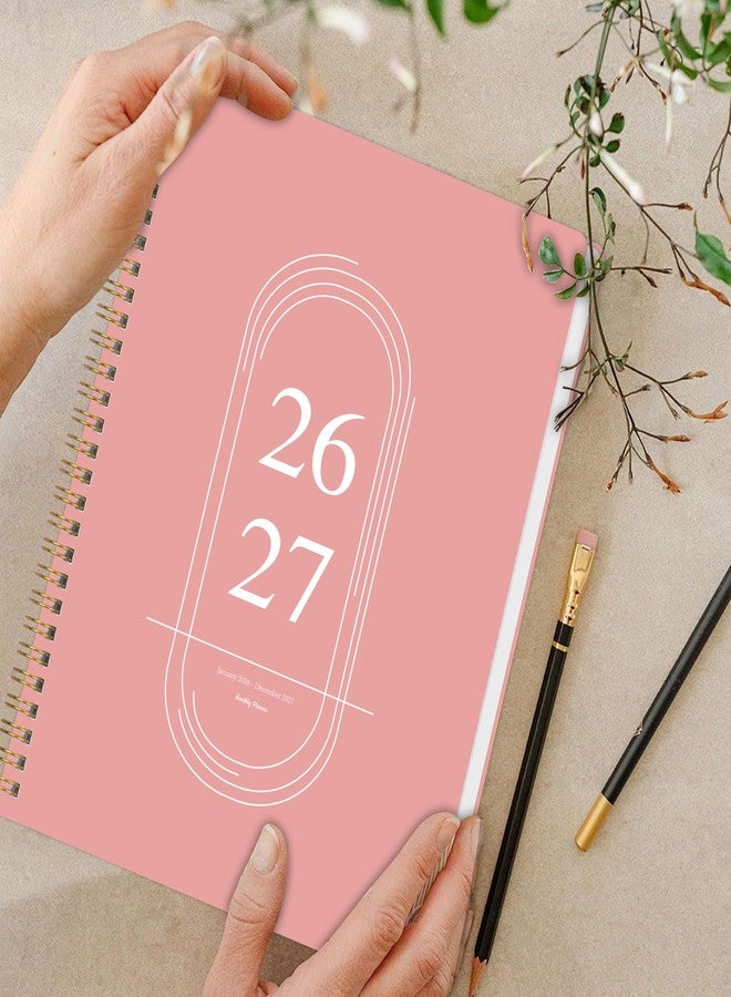 Kamoy Monthly Planner 2026-2027 - 2 Year Monthly Planner Calendar 2026-2027, Jan. 2026 - Dec. 2027, 7.3" * 9.5", 24 Months Calendar Planner with Note Pages, for Office, School Home Planning - Pink - Image 3
