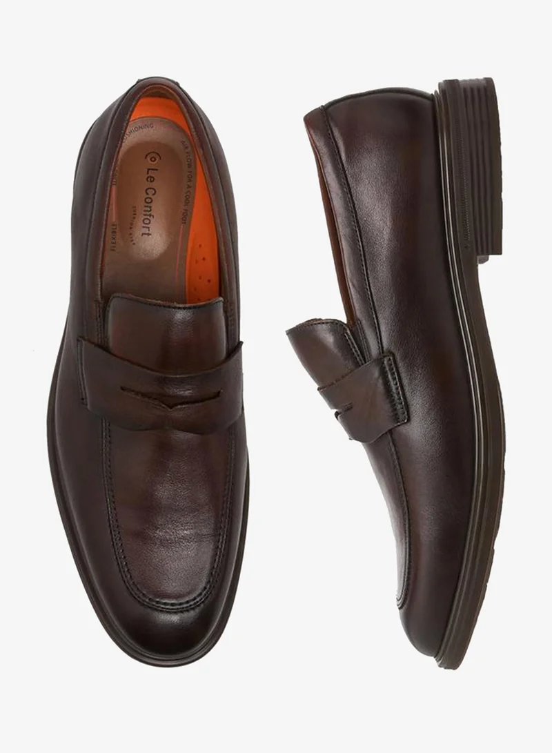 Le Confort BROWN Men Leather Slip-On Loafers for Men | Best Price UAE
