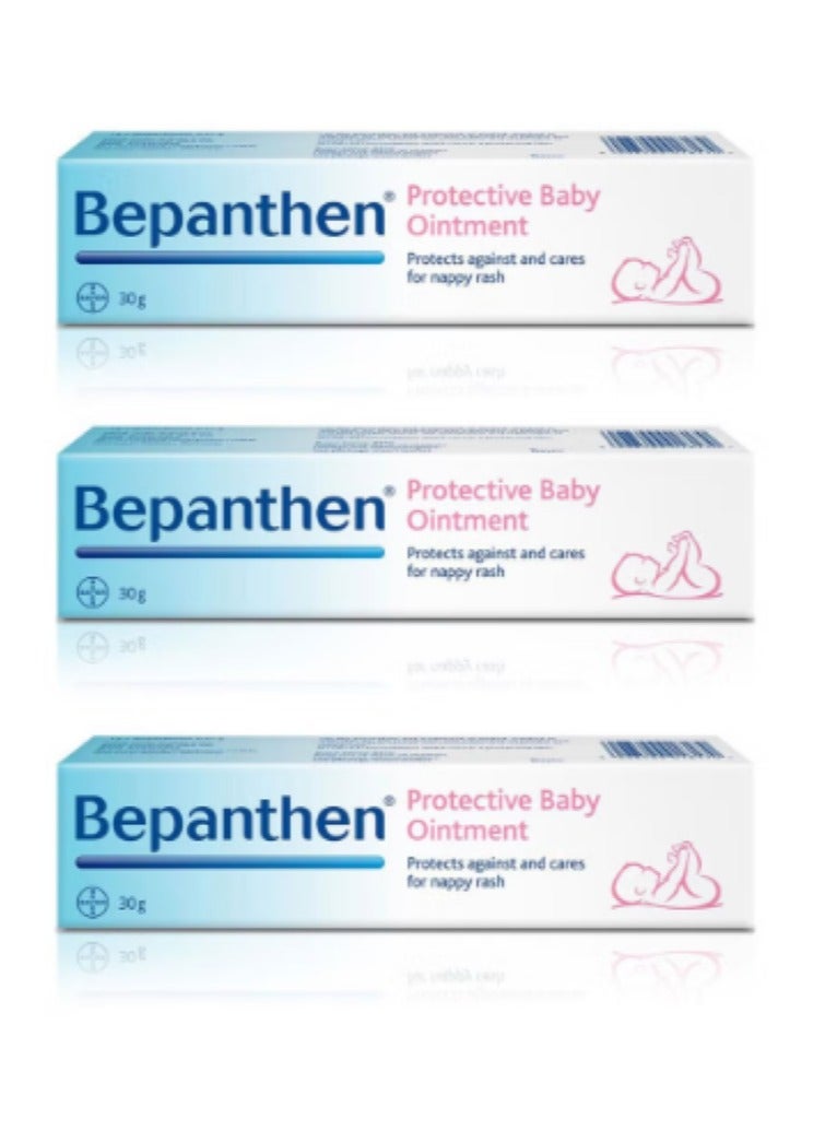 Bepanthen Protective Baby Ointment 30g - 3PCS - Image 1