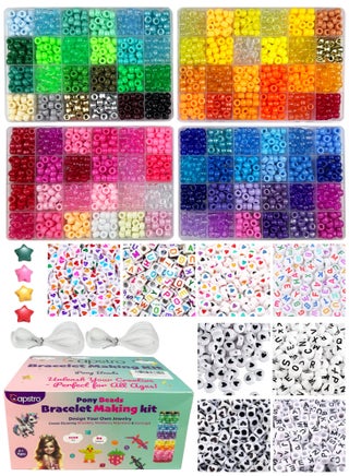 3250PCS Pony Beads Bracelet Making Kit – 96 Colors with Letter & Heart Beads, Elastic Threads – Friendship Bracelets & Jewelry DIY Craft Kit - pzsku/Z0181300ADFBC823E7247Z/45/1749212352/ec3a1360-e822-4ac9-9d9e-821ac89bc86b