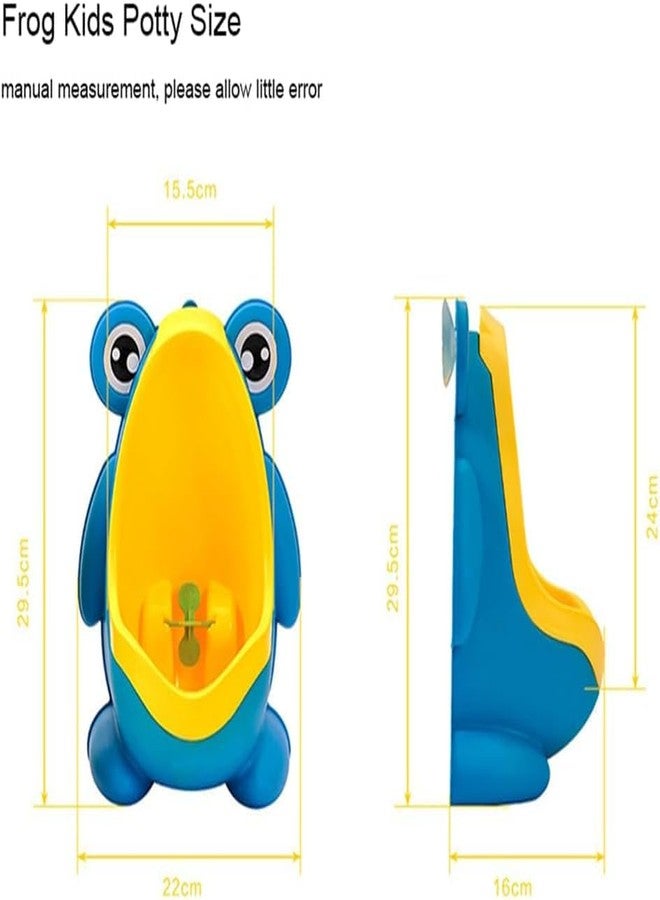 RUDRO IMPEX Children's Urinal for Boy Standing Potty Training, Portable Wall Pee Trainer Urinal for Baby Boys Kids Toddler (Frog-Blue-Yellow) - Image 2