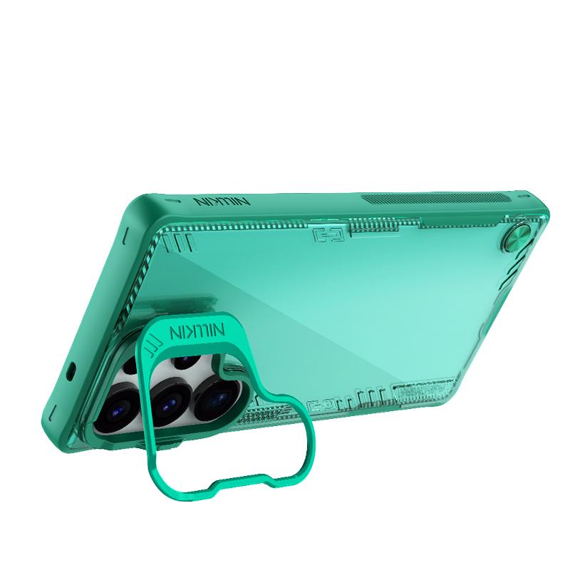 نيلكين جراب هاتف Samsung Galaxy S25 Ultra 5G Ice Sky Prop Series Frame Version (أخضر) - Image 4