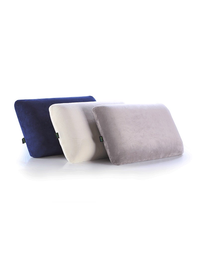 ماكس كمفورت وسادة نوم طبية كلاسيك ميمورى فوم أمريكى للوقاية من آلام الرقبة والكتف , كحلى - Image 3