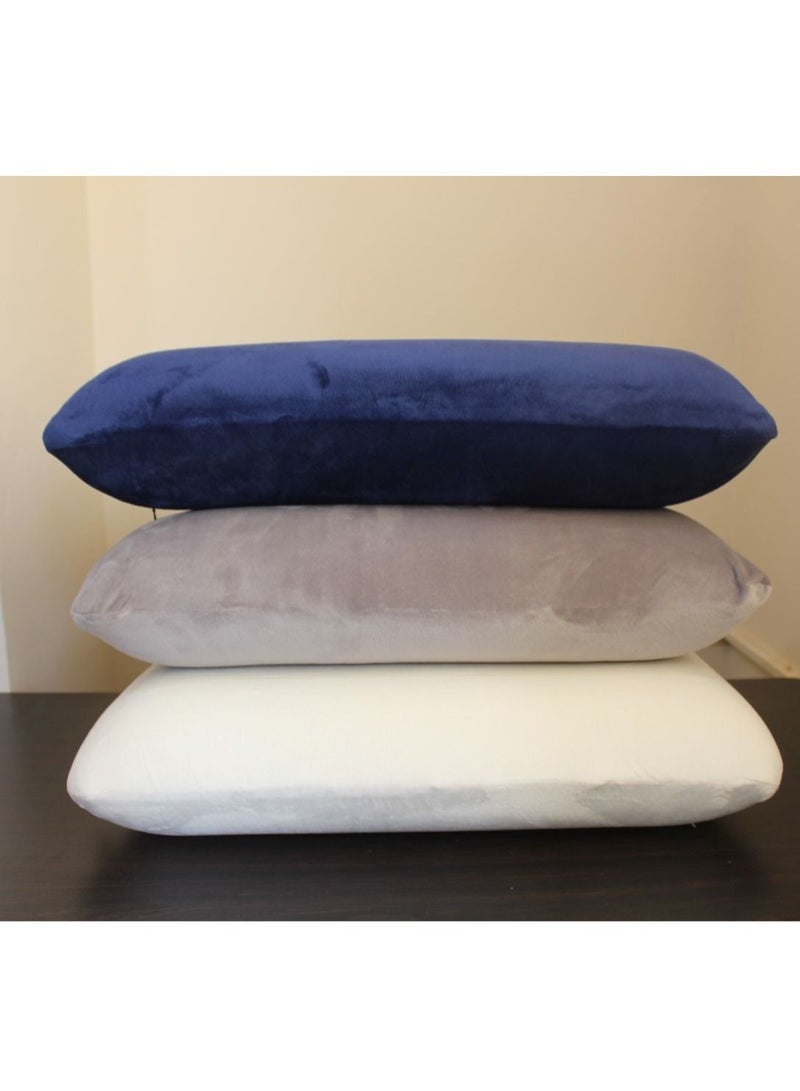 Max Comfort Classic Memory Foam USA Medical Sleep Pillow for Neck and Shoulder Pain Prevention - Navy  - Image 3