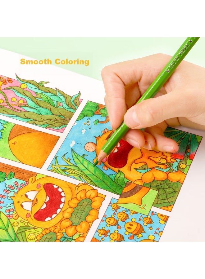 ام اند جي M&g Stationery أقلام ملونة زيتية 48 لون، تلوين الرسم الفني للطلاب أنبوب أخضر، رسم الأطفال الموصى به من المعلم، حرف اليد للفتيات - Image 5