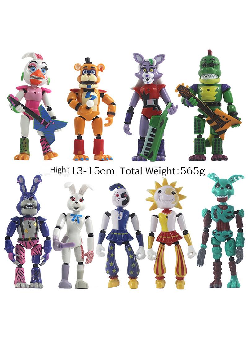 general 9 Pcs Five Nights At Freddy's Toy Set Ideas Toys Battle Horror Game Model Ideas Toys Gifts for Adult & Kids
