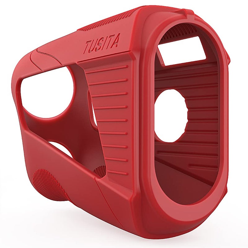 TUSITA Silicone Case Compatible with Bushnell Tour V5 Slope Shift Laser Golf Rangefinder - Red - Image 1