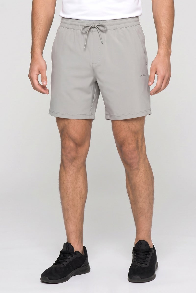 Alive Men 7 Inseam Sportswear Fit Training Shorts, Sage Green - Image 1