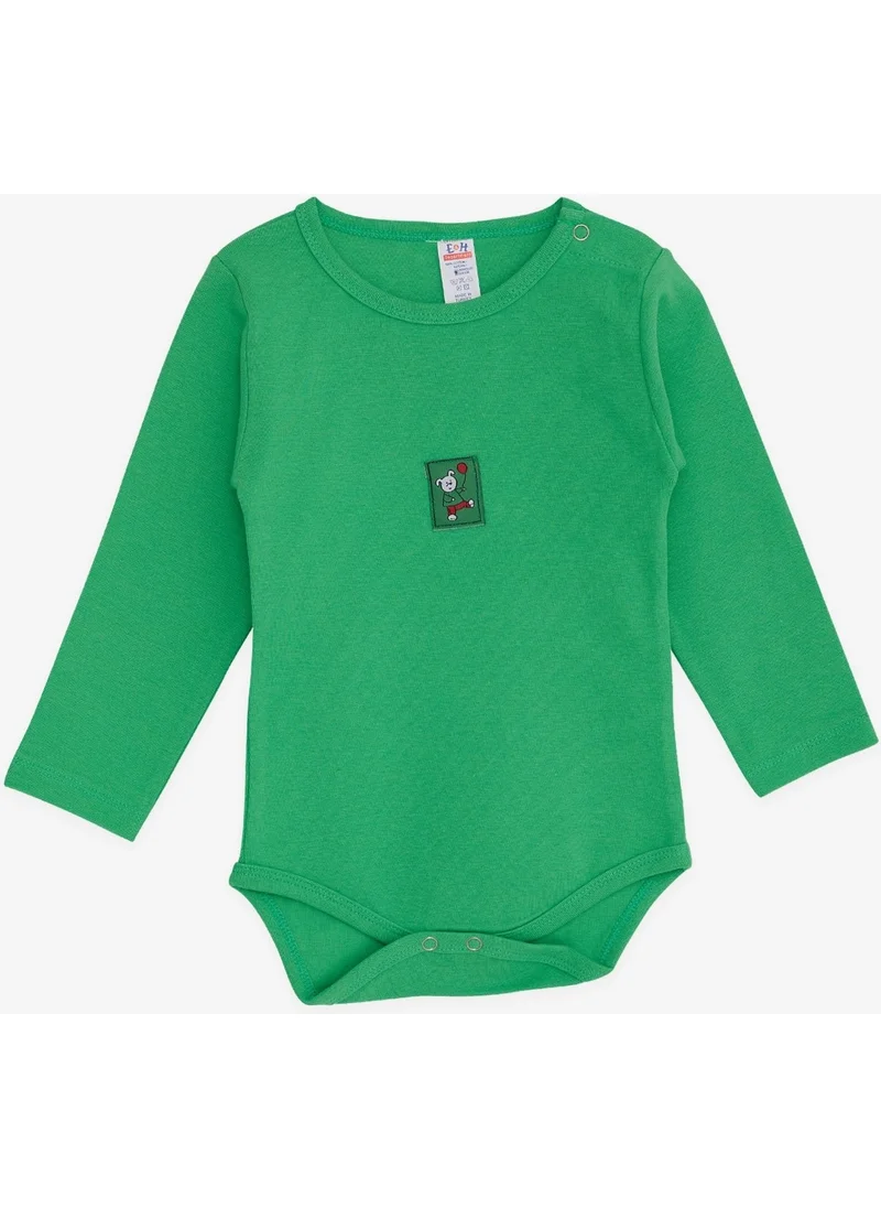 بريز Baby Boy Snapback Bodysuit with Balloon Teddy Bear Printed 9 Months-3 Years, Green