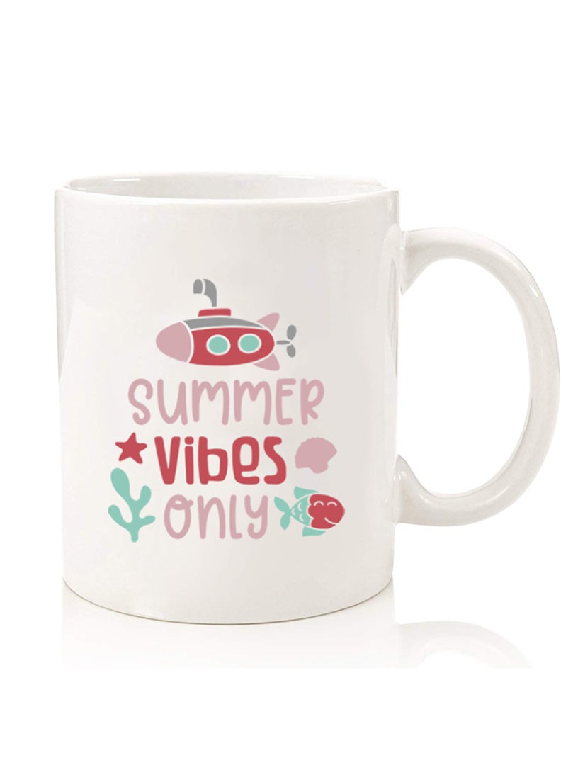 Theodor Premium Quality Two Sided Printed Coffee Mug Tea Cup For Home Office, Kids Men Women Summer vibes only - Image 1