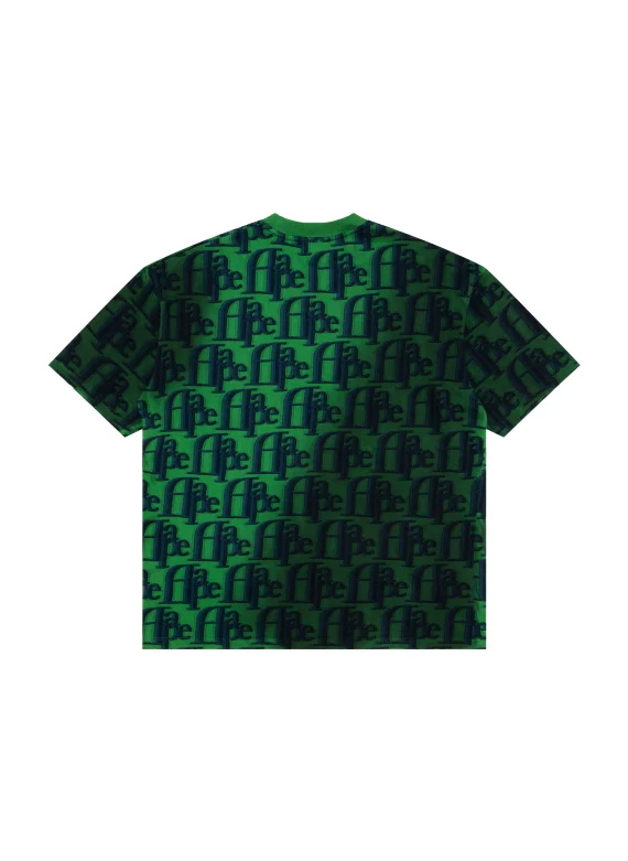 ايه ايه بي إي Moonface logo monogram pattern tee