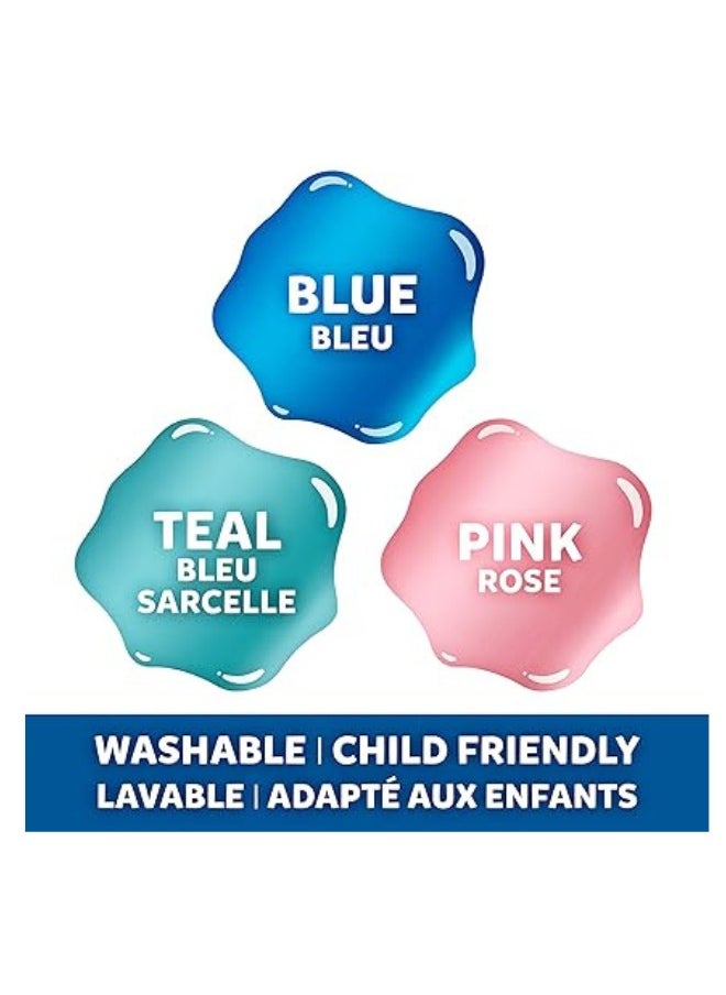 Elmer's Metallic PVA Glue | Teal | 147 mL | Washable & Kid Friendly | metallic glue for eye-catching arts| Great for Making Slime Pack of -1
