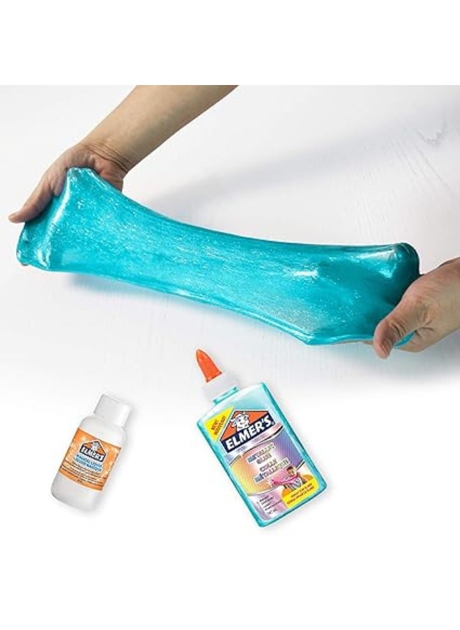 Elmer's Metallic PVA Glue | Teal | 147 mL | Washable & Kid Friendly | metallic glue for eye-catching arts| Great for Making Slime Pack of -1