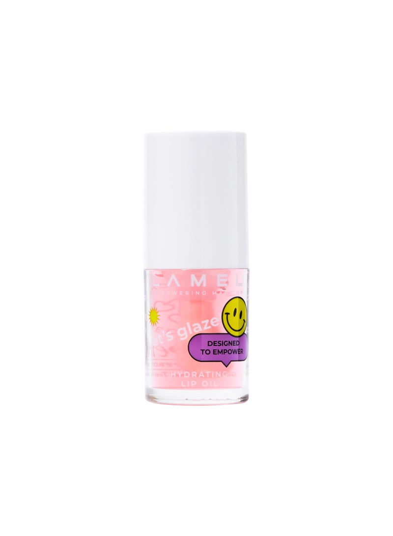 لاميل LET`S GLAZE Moisturizing lip oil №401 Marshmallow - Image 3
