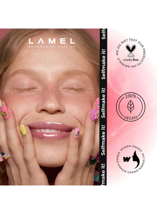 لاميل LET`S GLAZE Moisturizing lip oil №401 Marshmallow - Image 5