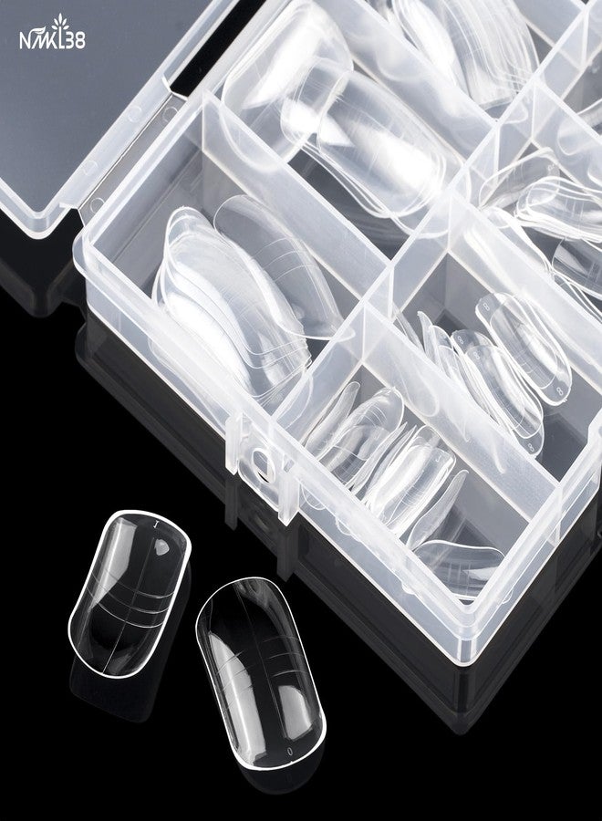 NMKL38 150PCS Dual Nail Forms 12 Sizes Extension Poly Nail Gel Full Cover Nail Molds With Scale Nail Art Design for Salon DIY at Home - Image 3