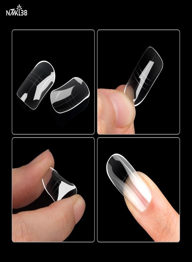 NMKL38 150PCS Dual Nail Forms 12 Sizes Extension Poly Nail Gel Full Cover Nail Molds With Scale Nail Art Design for Salon DIY at Home - Image 4