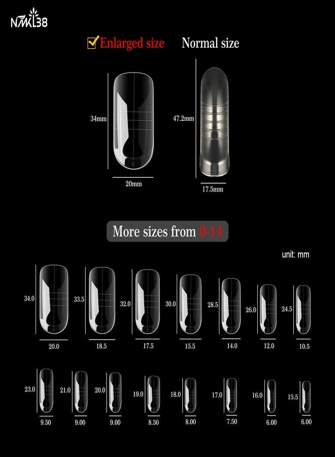 NMKL38 150PCS Dual Nail Forms 12 Sizes Extension Poly Nail Gel Full Cover Nail Molds With Scale Nail Art Design for Salon DIY at Home - Image 5