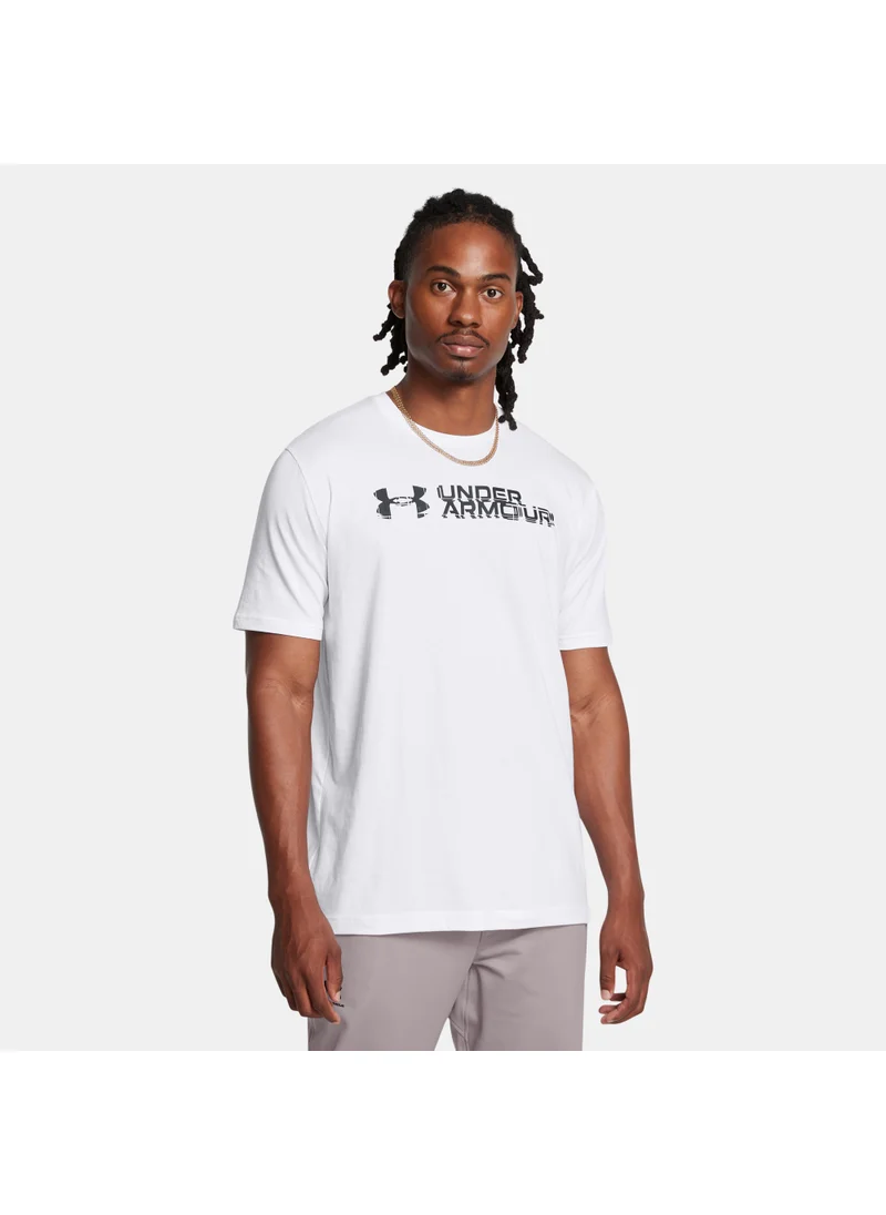 UNDER ARMOUR Men's Sliced Wordmark T-Shirt