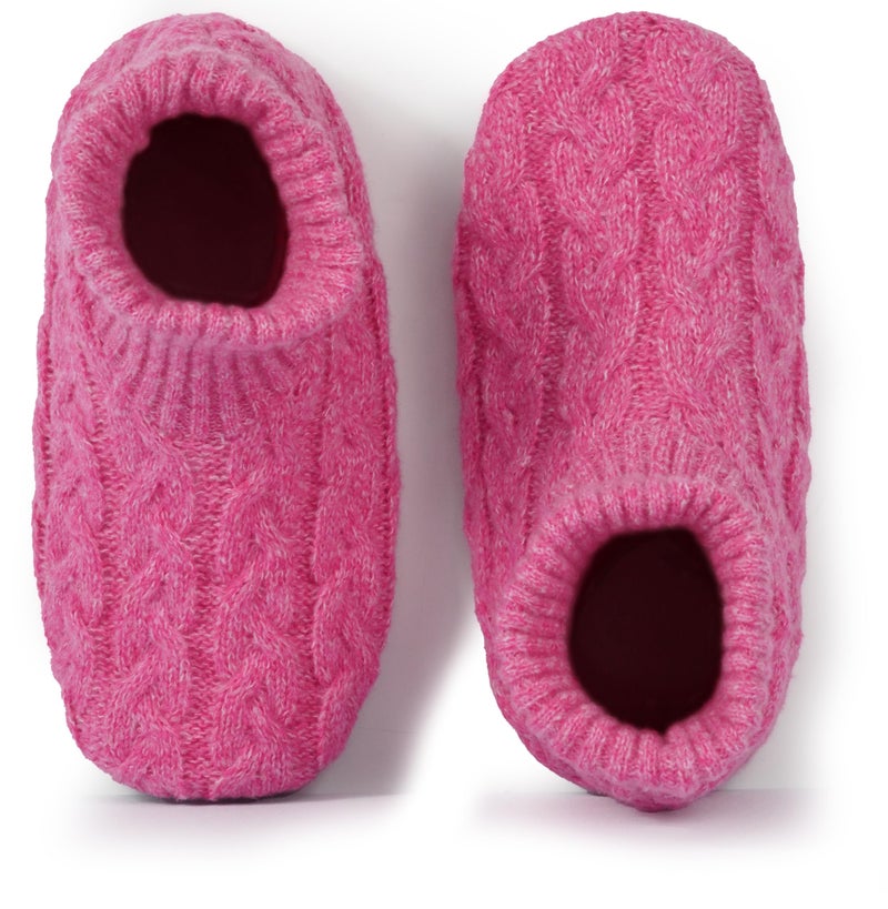 BenSorts Fuzzy Slipper Socks for Women Grippers Warm House Indoor Stocking Stuffer Cozy Socks Gift Rose Red Size 8.5 9.5 10.5 - Image 5