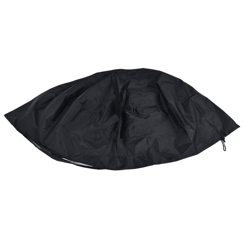 Fire Pit Cover 600D Durable Polyester: Waterproof Dustproof UV Resistant - Windproof Tear Resistant Outdoor Fireplace Cover for Patio Camping All Seasons Use - Image 4