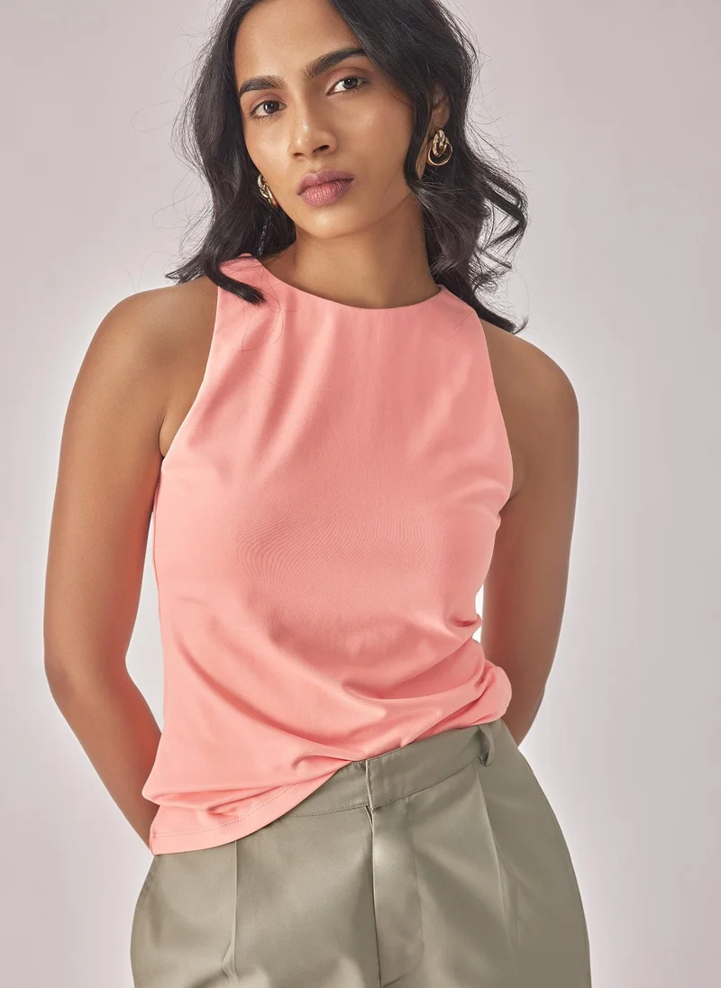 The Label Life Knit In Cut Top