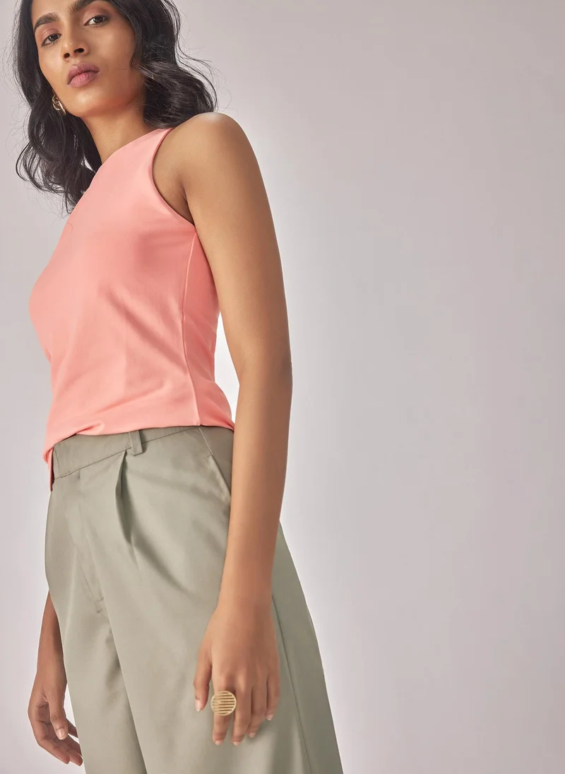 The Label Life Knit In Cut Top