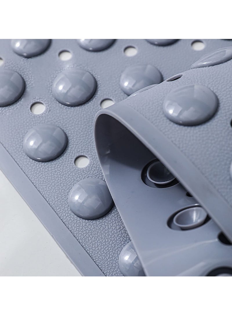 Hihonor Non Slip Bath Mats for Tub with Suction Cups, Drain Holes Bathtub Mats, Machine Washable, Bathroom Shower Mat, 40 * 70cm (Grey） - Image 5