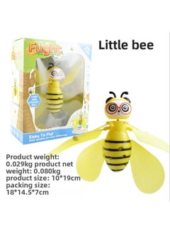 Induction Aircraft Aircraft Luminous Suspension Remote Control Princess Robot Electric Children's Toys Ice And Snow Can Fly-color:Little Bee-with Acceleration Remote Control + Charging Cable