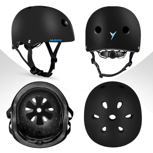 Jaspo Vault Complete Kit | ABS Shell EPS Helmet & PE Shell Guards with 8mm EVA Foam Cushion | Comfort Fit Safety Gear for Skating, Cycling, Skateboarding & Scooter Riding (Combo, Large (55 to 61 cms) - Image 2