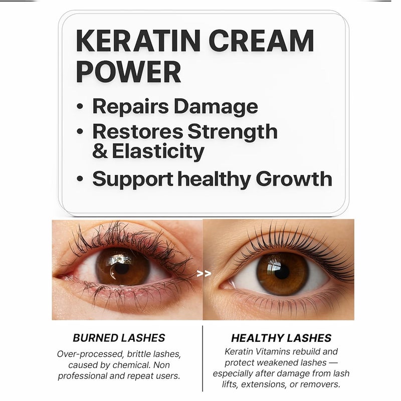 DLUX PROFESSIONAL Advanced Enhancing Grow Treatment Serum for Eyelash Eyebrow Skin Booster from lash lift brow lamination Lash Brow Enhancer Longer Fuller Thicker by Organic keratin pigment - Image 3
