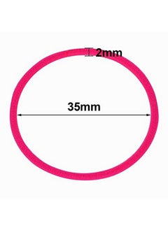eBoot 100 Count Girls Elastic Hair Ties Ponytail Holders No Metal Hair Elastics (Multicolor 3.5 X 0.2 Cm)  - Image 4