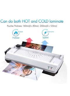 XiuWoo A4 Laminator 5 in 1 Thermal Laminating Pouches, Paper Trimmer, Corner Rounder Machine for Home Office School Fast Warm-up and No Bubbles  - Image 4