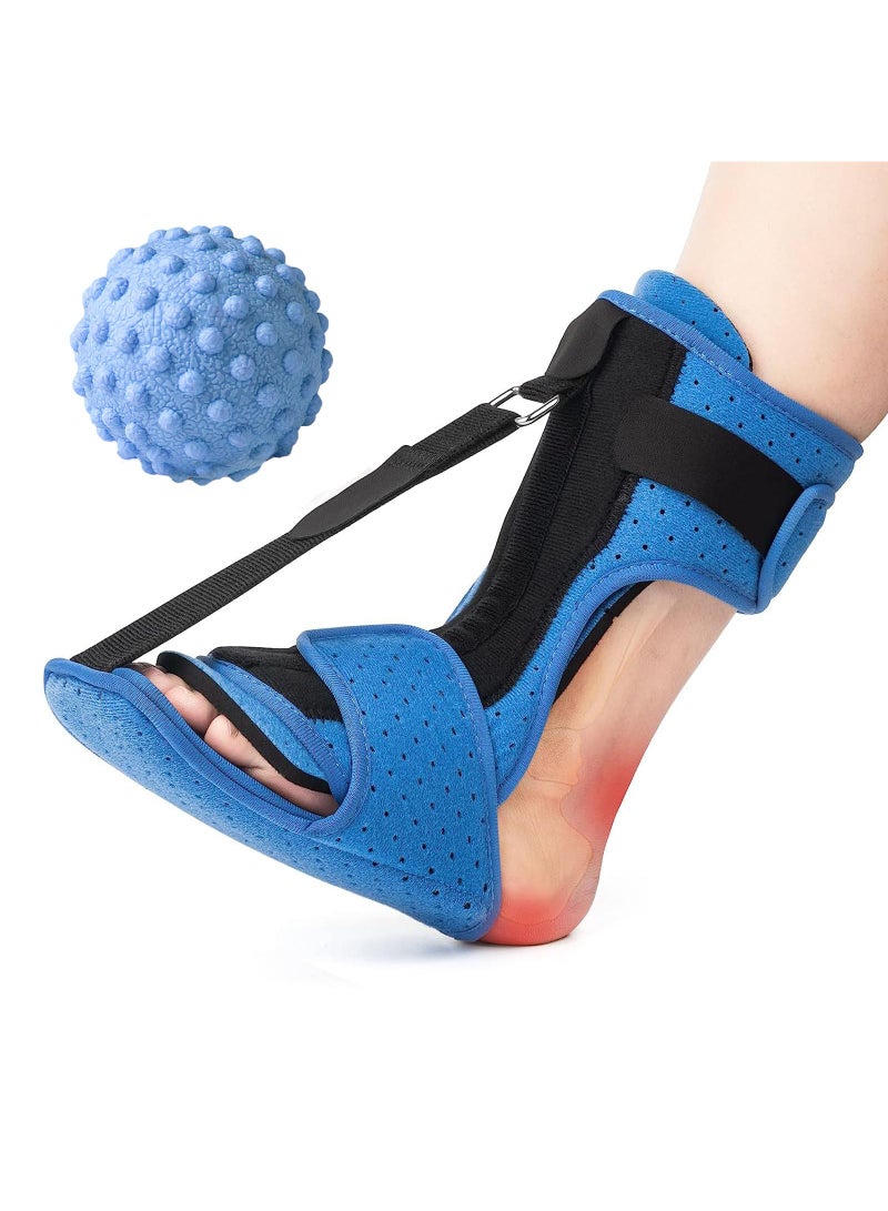 Sweet seven Plantar Fasciitis Night Splint with Massage Ball - Effective Foot Pain Relief for Plantar Fasciitis, Achilles Tendonitis,  Arch Support - Comfortable & Easy to Use for Women and Men - Image 1