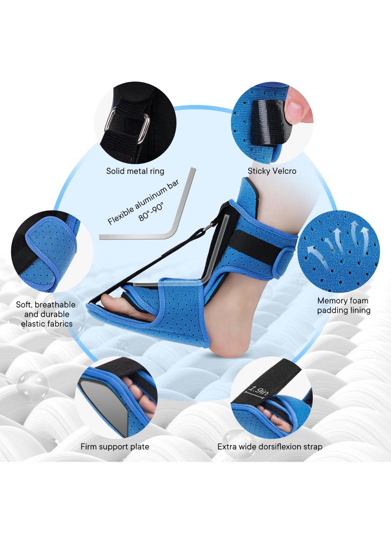 Sweet seven Plantar Fasciitis Night Splint with Massage Ball - Effective Foot Pain Relief for Plantar Fasciitis, Achilles Tendonitis,  Arch Support - Comfortable & Easy to Use for Women and Men - Image 4