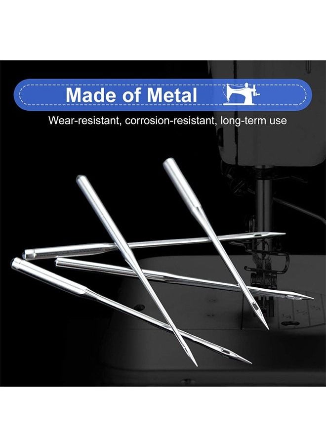 100PCS Sewing Machine Needles Sizes HAX1 65/9, 75/11, 90/14, 100/16, 110/18