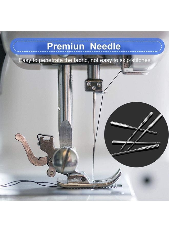100PCS Sewing Machine Needles Sizes HAX1 65/9, 75/11, 90/14, 100/16, 110/18